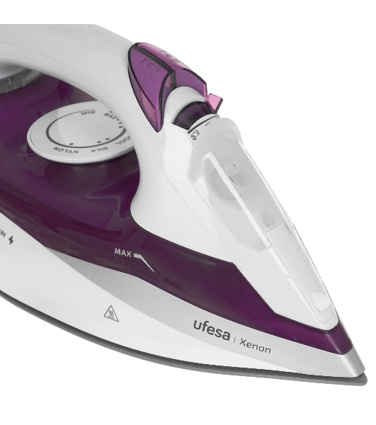 Утюг Ufesa XENON белый/фиолетовый, 3000 Вт, 30 г/мин, 210 г/мин, 480 мл
