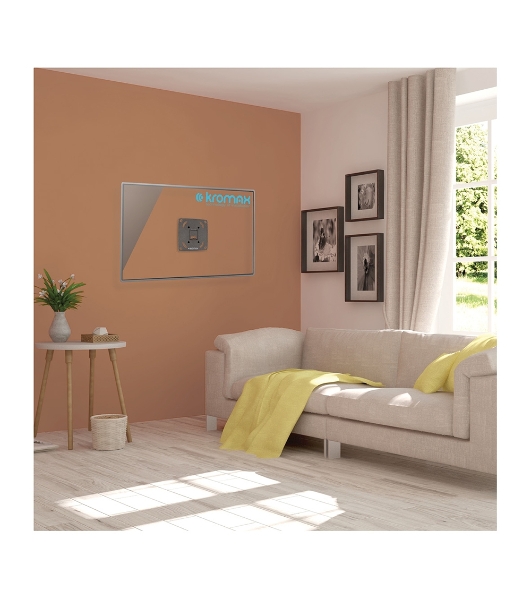 Кронштейн для LED/LCD телевизоров Kromax OPTIMA-100 черный. 10'-28', max 25 кг, настенный, 0 ст свободы, 23.5 мм, max VESA 100x100 мм