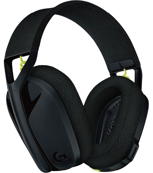 Гарнитура Logitech G435 чёрный-жёлтый, беспроводная, радиоканал, до 18 ч