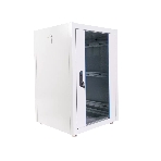 Шкаф телекоммуникационный напольный ЭКОНОМ 18U (600 × 800) дверь стекло, дверь металл, фото 1