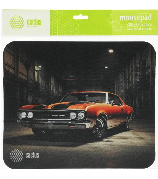 Коврик для мыши Cactus Orange Car 300x250x2мм (CS-MP-P06M)