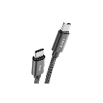 Кабель OLMIO REEL, Type-C - Type-C, 60W 3A, 1.2м, тканевая оплетка, черный, фото5