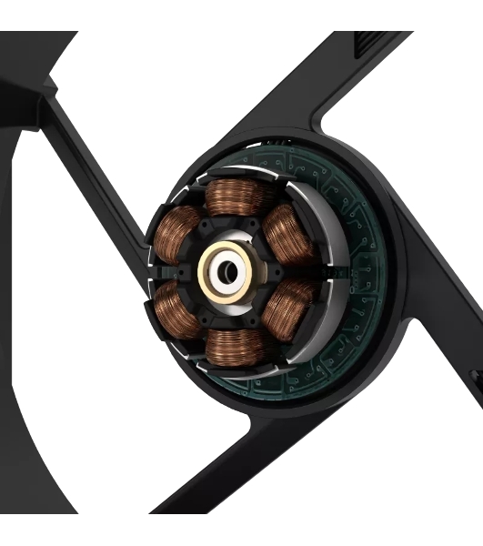 Вентилятор в корпус ASUS PROART PF120 FAN PWM BLACK черный, 120x120x28 мм, 3000 об/мин, 39 дБ, 4 pin
