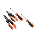 Набор инструментов Patriot 4 в 1 SPS-4: отвертки SL6*100, PH2*100, пассатижи 180мм, кусачки 160мм, фото2