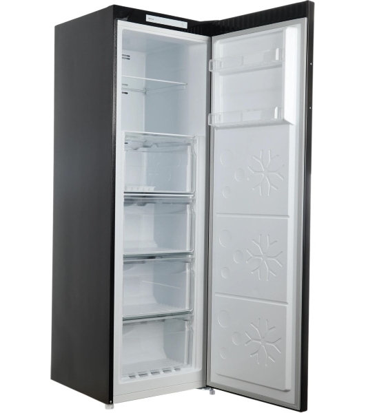 Морозильная камера Maunfeld MFFR170SB, черный, 206л, 4 ящика, 2 полки