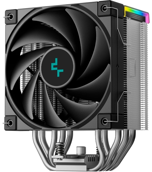 Кулер для процессора DEEPCOOL AK500S DIGITAL SE LGA20XX/1700/1200/115X/AM5/AM4 (12шт/кор, TDP 240W, PWM, Fan 120мм, 5 тепл. трубок, Copper Base, черный) RET (R-AK500S-BKADMN-GJD)