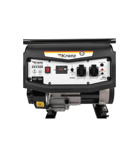 Электрогенератор бензиновый Kranz KR3300, 3.3 кВт, 94.1 дБ, 48 кг