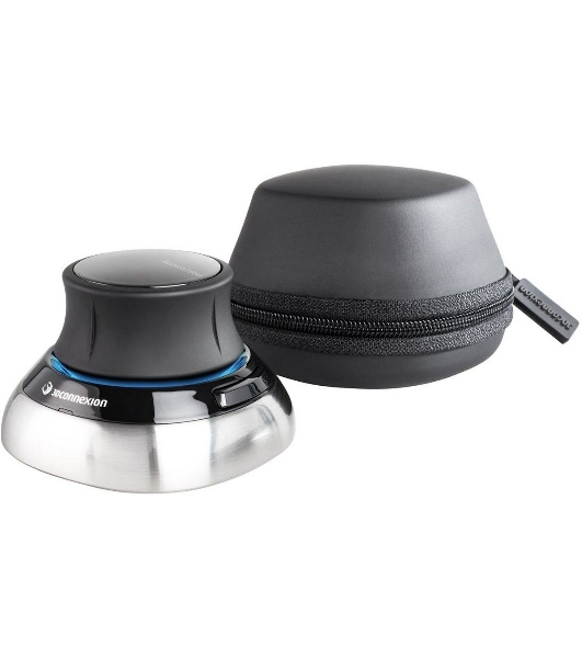 Мышь беспроводная 3DConnexion SpaceMouse Wireless (3DX-700115) черный/серебристый, радиоканал, Bluetooth, USB, кнопки - 2