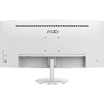 Монитор 34' MSI Pro MP341CQW VA 3440x1440, 100 Гц, 1 мс, 21:9, 300 кд/м2, 2xHDMI, 1xDP, изогнутый, белый, фото2