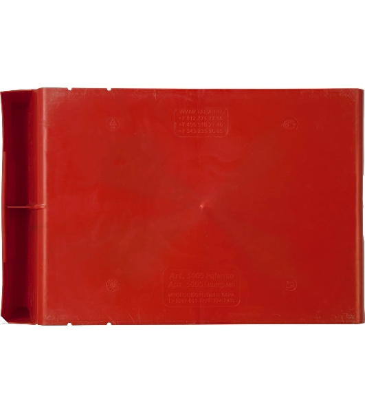 Ящик сплошной ТАРА.РУ Palermo 5005 красный 500х310х200мм PP 10042