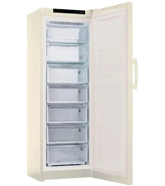 Морозильная камера Indesit DFZ 5175 E, бежевый, 250л, 5 ящиков
