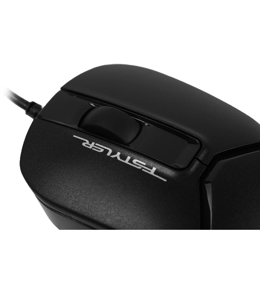 Мышь проводная A4Tech Fstyler FM12S черный, 1200 dpi, USB, кнопки - 3