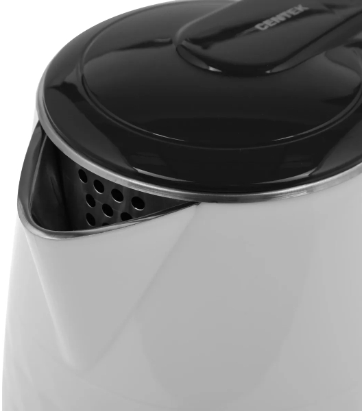 Электрочайник Centek CT-0025 белый, 1.8 л, 2000 Вт, скрытый нагревательный элемент