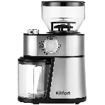 Кофемолка Kitfort КТ-717 230Вт сист.помол.:ротац.нож вместим.:100гр нержавеющая сталь/черный, фото3