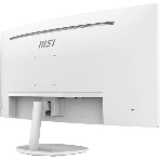 Монитор 34' MSI Pro MP341CQW VA 3440x1440, 100 Гц, 1 мс, 21:9, 300 кд/м2, 2xHDMI, 1xDP, изогнутый, белый, фото3