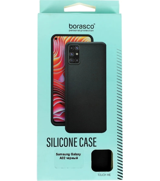 Чехол (клип-кейс) BoraSCO Silicone Case для Samsung Galaxy A02 черный