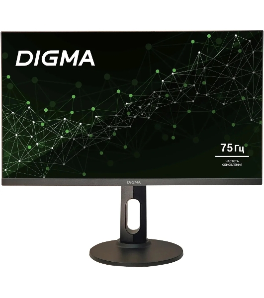 Монитор 27' Digma Progress 27P505Q IPS 2560x1440, 75 Гц, 5 мс, 16:9, 350 кд/м², 2xHDMI, 1xDP, 1x3.5 мм, черный