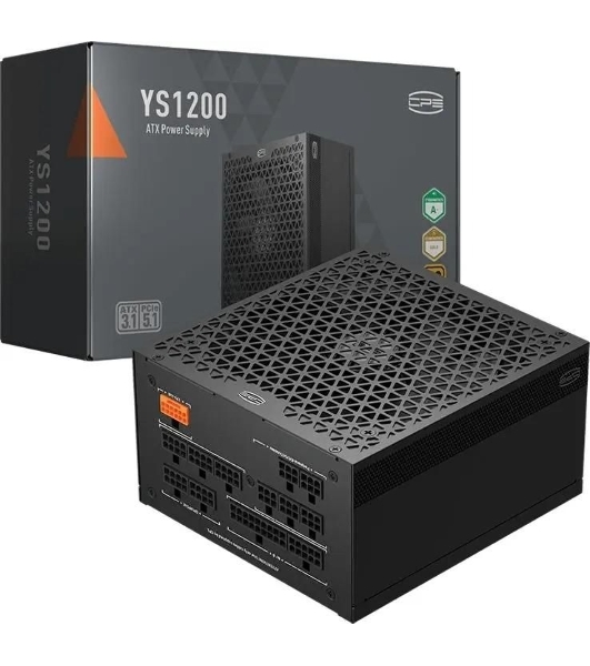 Блок питания PCCooler P5-YS1200-G1F черный 1200W 80 PLUS Gold, 135мм, модульный, черный