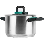Кастрюля LARA LR02-245 Изумруд 6,4 л, нержавеющая сталь, с крышкой, фото5