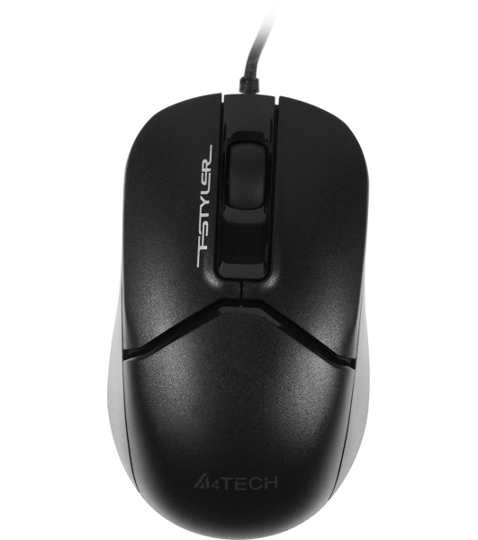 Мышь проводная A4Tech Fstyler FM12S черный, 1200 dpi, USB, кнопки - 3