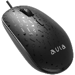 Мышь проводная AULA AM106 черный, 2000 dpi, USB, кнопки - 4, фото3