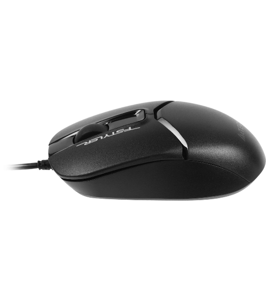 Мышь проводная A4Tech Fstyler FM12S черный, 1200 dpi, USB, кнопки - 3