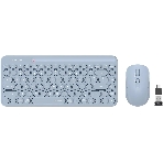 Комплект клавиатура+мышь A4Tech FStyler FG3200 Air Blue беспроводной, USB, 2000 DPI, голубой, фото 1