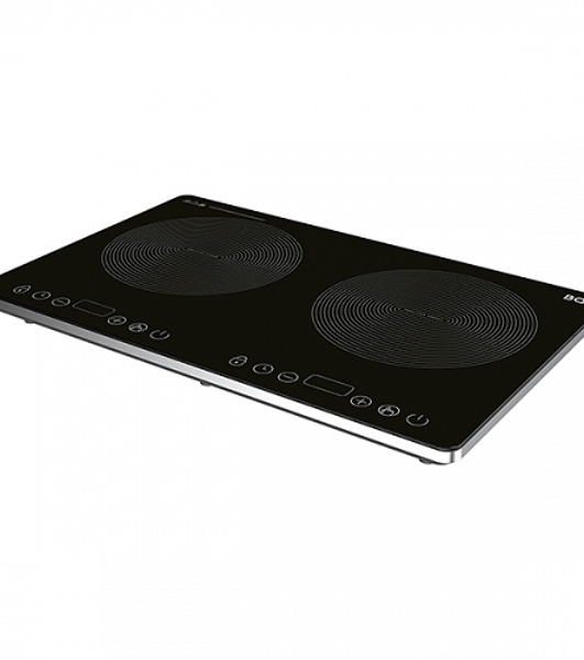 Плита настольная электрическая BQ HP105W черный, 3.5 кВт, индукция, конфорки - 2, стеклокерамика, сенсор