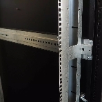 Шкаф серверный напольный 42U (800 1000) двойные перфорированные двери 2 шт., черный, фото4