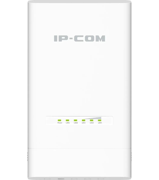 Наружная точка доступа IP-COM CPE12, 5 ГГц, до 867 Мбит/с, IP65, 1х12dbi, PoE, 2х1 Гбит/с, молниезащита 6000В