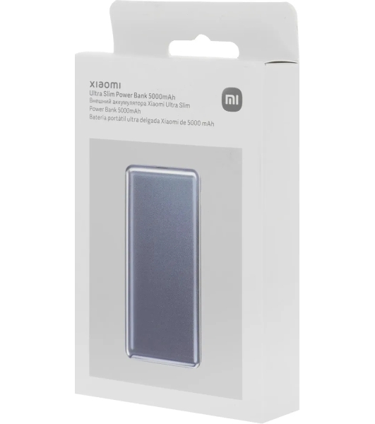 Портативный аккумулятор Xiaomi Ultra Slim 5000mAh QC/PD 20W 2.4A USB-C серый (BHR9535GL)