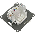 Розетка компьютерная 1-м TOKOV ELECTRIC СП Pixel RJ45 кат.5E механизм перламутр., фото3