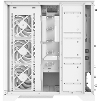 Компьютерный корпус XPG INVADER X WHITE (INVADERXMT-WHCWW) Mid-Tower Gaming ATX PC Case with Panoramic View, Tempered Glass Panels, and RGb Lighting Black, фото5