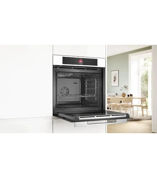 Встраиваемый духовой шкаф электрический Bosch Serie 8 HBG7341W1 белый