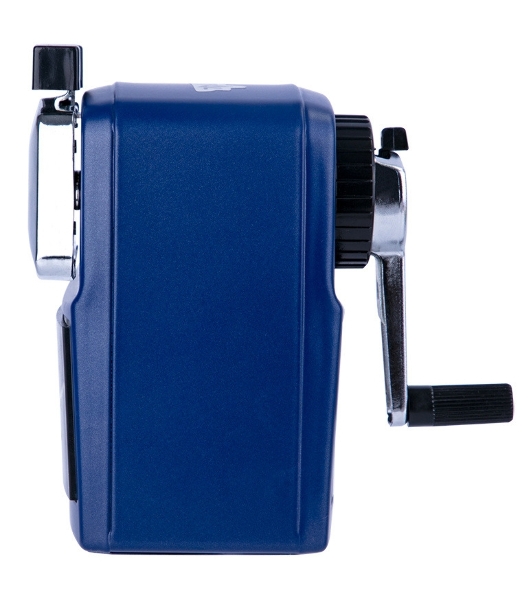 Точилка для карандашей механическая Deli 71156BLUE, 1 отверстие, металл, синий