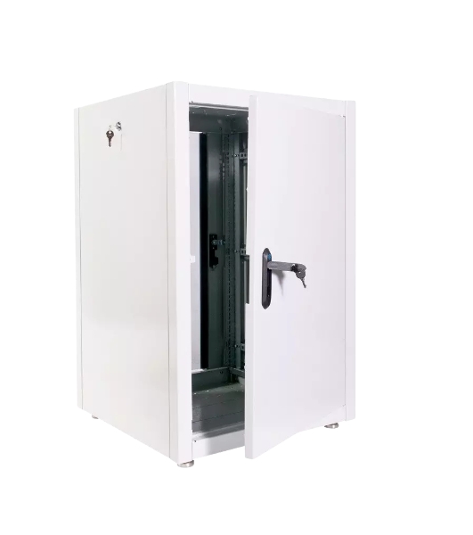 Шкаф телекоммуникационный напольный ЭКОНОМ 18U (600 × 800) дверь стекло, дверь металл