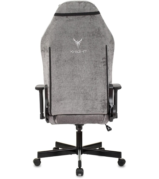 Кресло Бюрократ Knight N1 Fabric серый, ткань, 120 кг, механизм качания