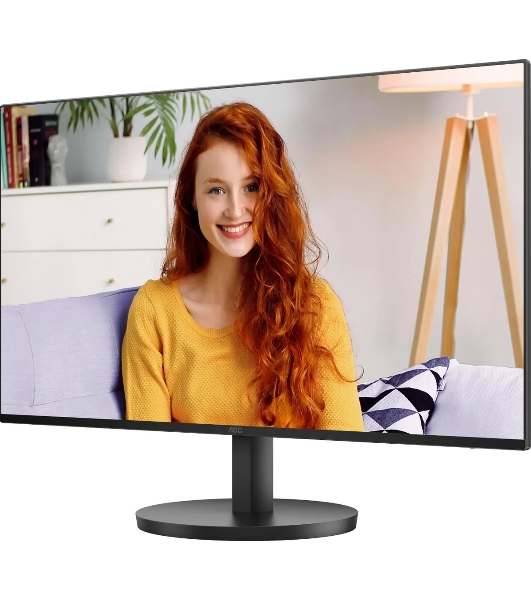 Монитор 27' AOC Basic-Line 27B3HA2 IPS 1920x1080, 100 Гц, 1 мс, 16:9, 250 кд/м2, 1xHDMI, VGA, 1x3.5 мм, черный