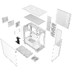 Компьютерный корпус XPG INVADER X WHITE (INVADERXMT-WHCWW) Mid-Tower Gaming ATX PC Case with Panoramic View, Tempered Glass Panels, and RGb Lighting Black, фото6