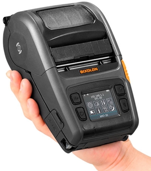 Принтер этикеток мобильный Bixolon XM7-30, 203 dpi, 127 мм/сек, USB, RS-232 (COM порт, Serial), Bluetooth, черный