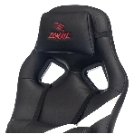 Кресло игровое Zombie DRIVER черный/белый, искусственная кожа, с подголов. крестовина пластик, фото10