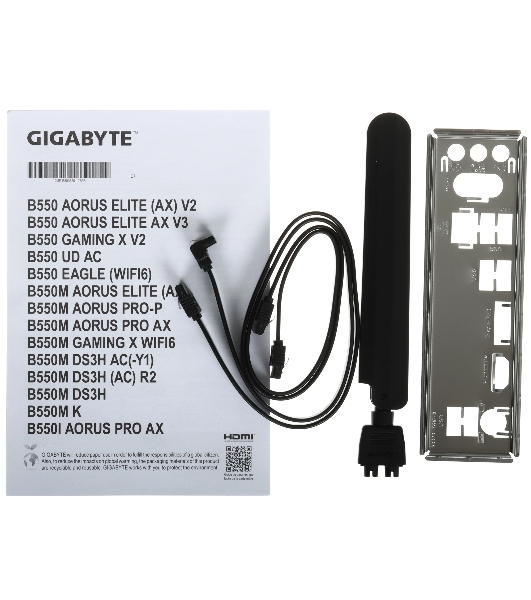 Материнская плата Gigabyte B550M DS3H AC R2, AM4, AMD B550, 4xDDR4, 4xSATA, 2xM.2, 1xPCIe 4.0 x16, 1xPCIe 3.0 x4, 1xPCIe 3.0 x1, 1xDP, 1xHDMI, 1x1Gb LAN, Wi-Fi, Bluetooth 5.0, 4xUSB-A 5Gbps, 2xUSB-A 2.0, 3x3.5 мм, 7.1, mATX