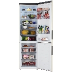 Холодильник Haier C4F640CCGU1 бежевый двухкамерный 285/115л морозилка снизу, No Frost, фото4