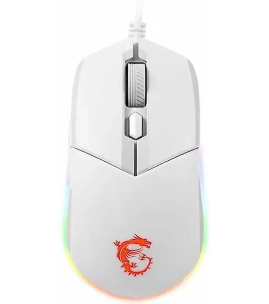 Мышь проводная MSI Clutch GM11 белый, 5000 dpi, USB, кнопки - 6