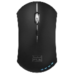Мышь беспроводная Qumo Office Luna M74 черный, 1600 dpi, радиоканал, USB, кнопки - 6, фото 1