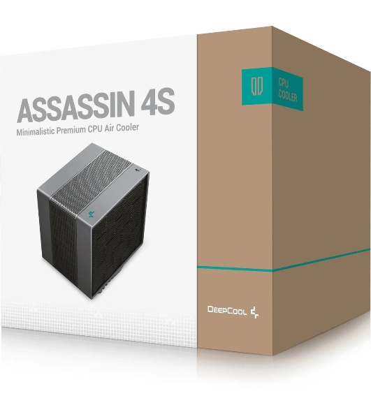 Кулер для процессора DEEPCOOL Assassin 4S черный, 140 мм, алюминий/медь, 1800 об/мин, 29.3 дБ, 4 pin, 250 Вт, 164 мм