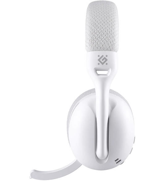 Беспроводные наушники Defender Triple белый, накладные, Bluetooth + радиоканал 2.4ГГц, складная конструкция, микрофон, до 20 ч