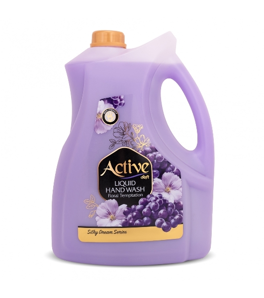 Жидкое мыло Active с соевым белком и витамином E 'Цветочный соблазн', 3750 мл Purple (511801653)