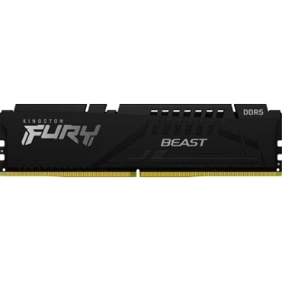 Оперативная память Kingston Fury Beast Black, DDR5, 32GB (1x32GB), 5600 MHz, CL36, с радиатором, чёрный