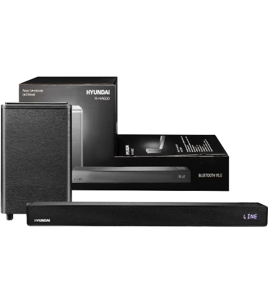 Микросистема Hyundai H-HA650 черный 150Вт FM USB BT SD/MMC/MS